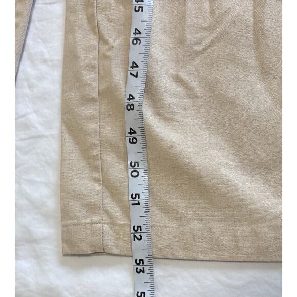 Lulus Womens Sz XS Linen Sleeveless It’s A Wrap Jumpsuit Party Cocktail Wedding - Picture 15 of 16